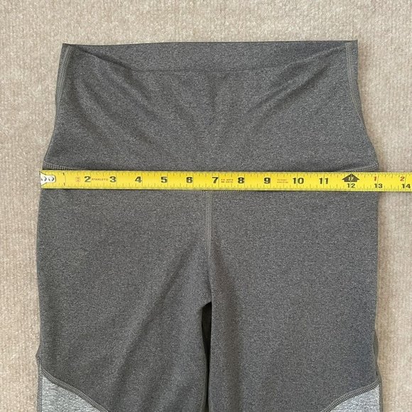 Aerie Leggings Womens Small Gray Peach Workout Pants Skinny Stretch Mesh - Picture 6 of 12